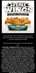 10 free chicken wings on followup order at Wingstop #wingstop