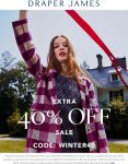 Extra 40% off sale items at Draper James, or online via promo code WINTER40 #draperjames