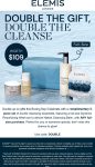 Free $109 5pc on any full size at Elemis via promo code DOUBLE #elemis