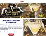 $6 resolution breaker margarita this month at Chilis restaurants #chilis