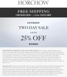 25-30% off everything today at Horchow via promo code JANUARY #horchow