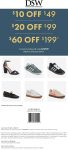 $10-$60 off $49+ at DSW shoes, or online via promo code SAVEUP #dsw