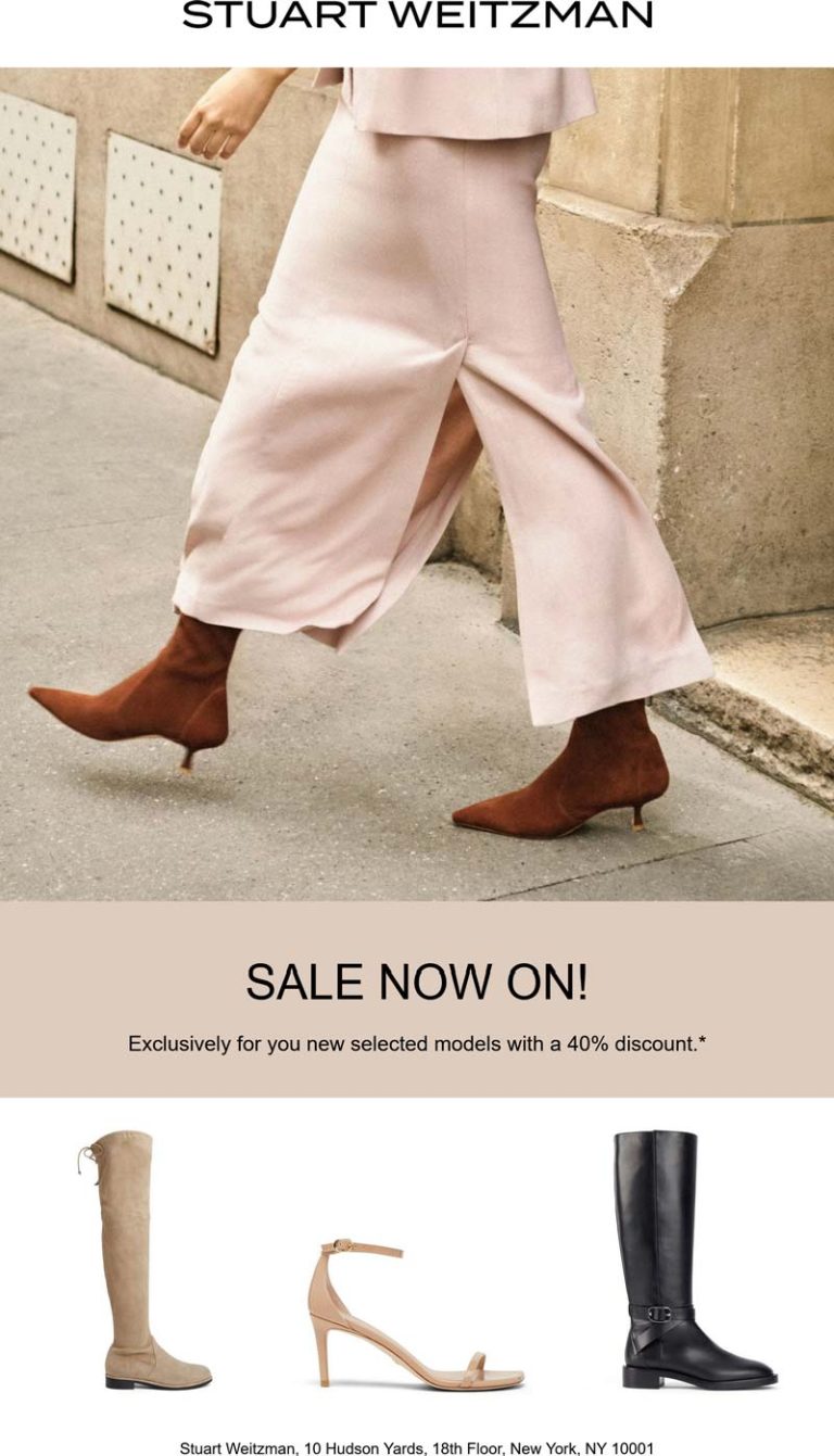 40% off sale items at Stuart Weitzman