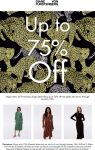 75% off fall styles online at DVF #dvf