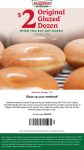 Second dozen doughnuts $2 at Krispy Kreme, or online via promo code BOGO2 #krispykreme