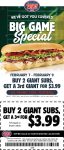 3rd sub sandwich = $4 at Jersey Mikes #jerseymikes