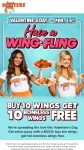 Second 10pc chicken wings free Friday at Hooters #hooters