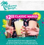 $2.22 margaritas today at Bahama Breeze restaurants #bahamabreeze