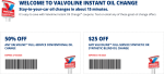 50% off an oil change at Valvoline #valvoline