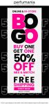 Second item 50% off at Perfumania, ditto online #perfumania