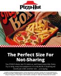 Personal pizza & wings = $7 at Pizza Hut #pizzahut