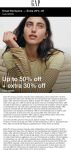 Extra 20-50% off at Gap via promo code GREAT #gap