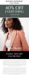 60% off everything at Banana Republic Factory #bananarepublicfactory