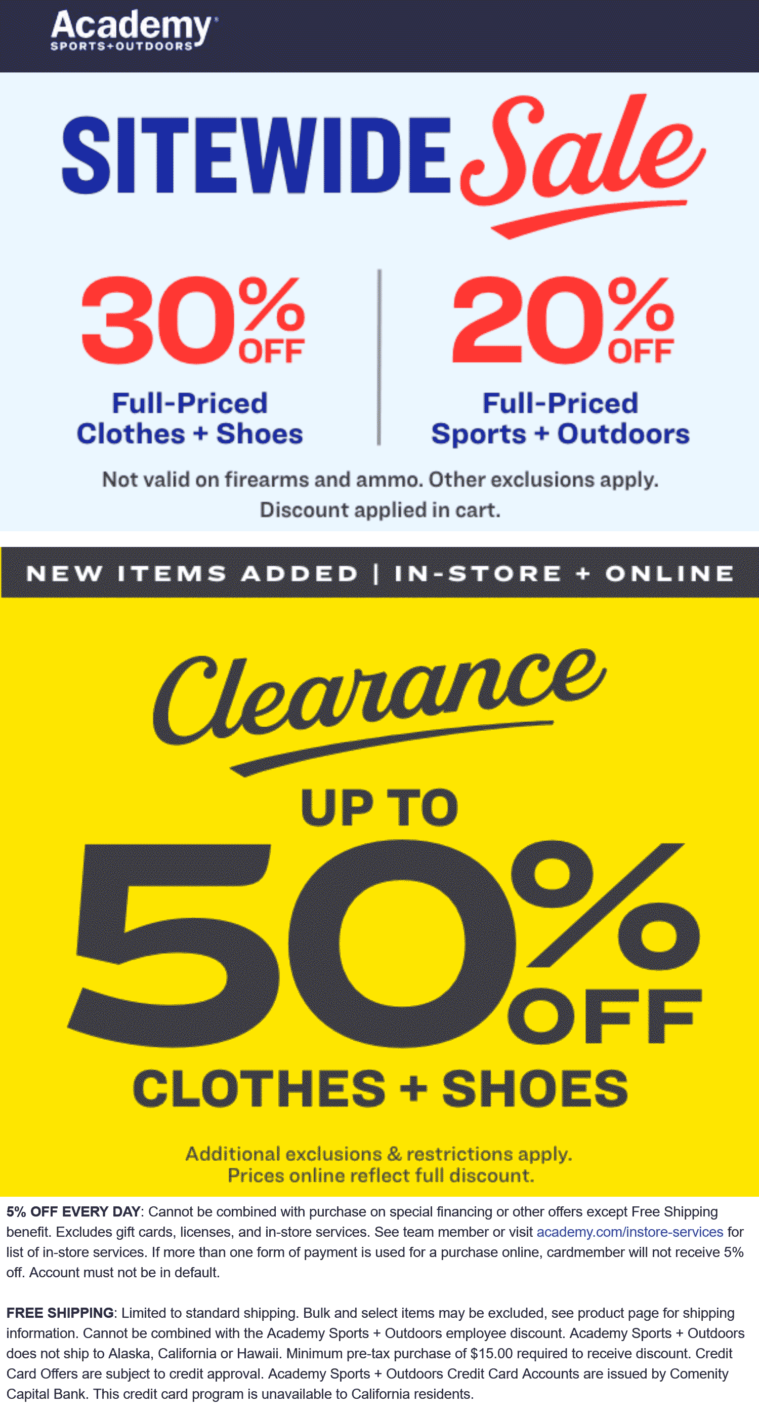 20 30% off at Academy Sports #academysports The Coupons App®