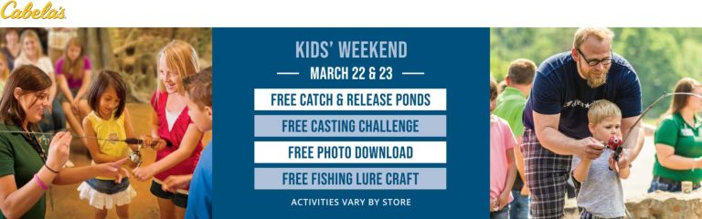 Free kids events this weekend at Cabelas