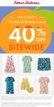40% off everything at Hanna Andersson #hannaandersson
