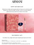 Free gift on every $250 at Armani #armani