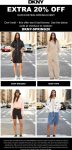Extra 20% off at DKNY via promo code DKNY-SPRING20 #dkny
