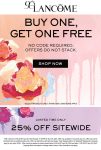 Second item free today at Lancome #lancome