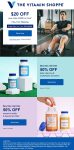 $20 off $85 at The Vitamin Shoppe via promo code DEALSNOW #thevitaminshoppe