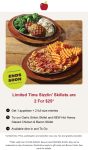 2 skillets for $25 at Applebees restaurants #applebees