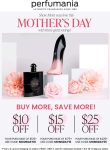 $10-$25 off $125+ at Perfumania via promo code MOMSDAY10 #perfumania