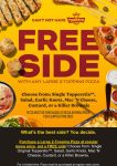 Free side with your large pizza at Toppers #toppers