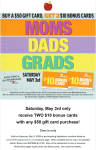 $20 card free on $50 card at Applebees restaurants #applebees
