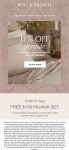 15% off everything at Boll & Branch via promo code GIFTMOM15 #bollbranch