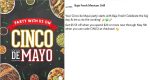 $5.55 off $20 today at Baja Fresh via promo code CINCO #bajafresh