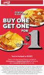 Second grand slam breakfast $1 at Dennys #dennys