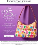 $25 off $175 at Dooney & Bourke Factory #dooneybourke