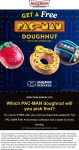 Free pac man doughnut with any order at Krispy Kreme #krispykreme