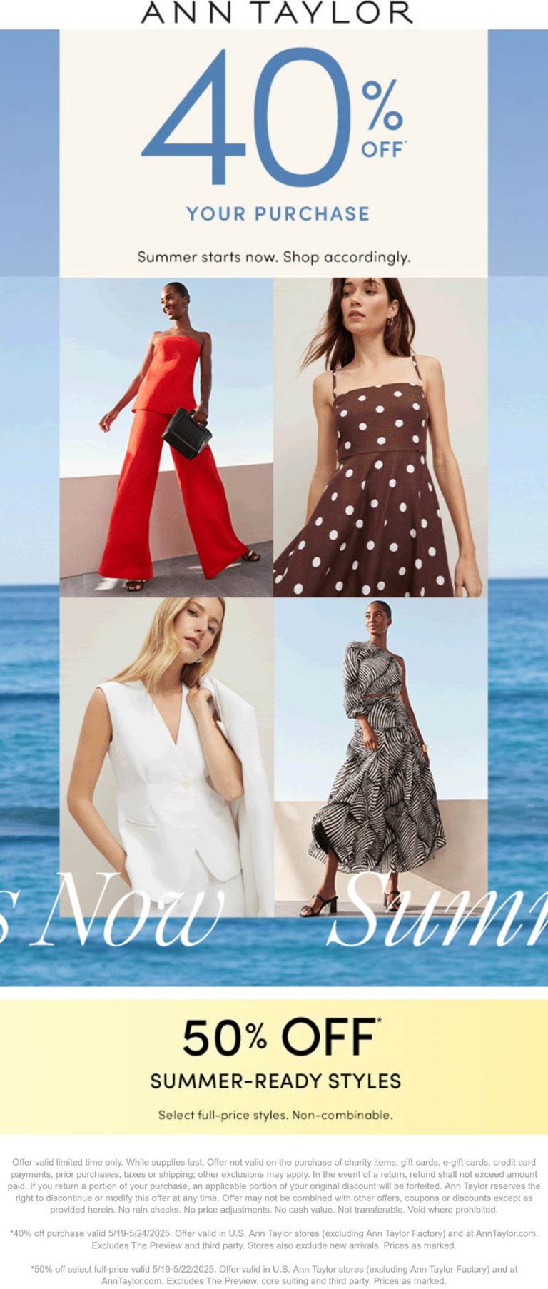 40% off & more at Ann Taylor