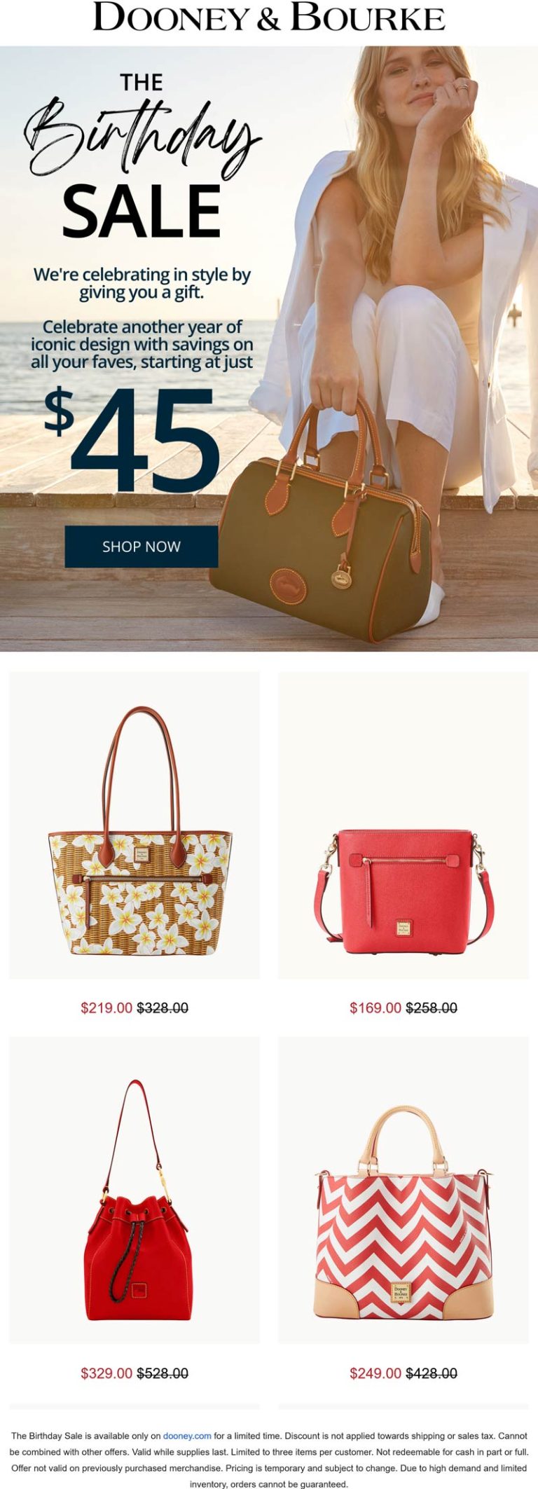 Dooney & Bourke coupon: Bags starting at $45 at Dooney & Bourke
