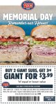 3rd giant sub sandwich = $4 this weekend at Jersey Mikes #jerseymikes