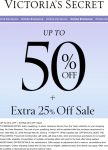 Extra 25% off sale items at Victorias Secret #victoriassecret
