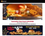 Build your own bag = $6 after 8p at Carls Jr restaurants #carlsjr