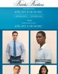 40% off 2+ items today at Brooks Brothers #brooksbrothers
