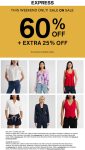 85% off sale items at Express #express