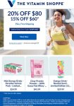 15-20% off $60+ online today at The Vitamin Shoppe via promo code SUNFUN25 #thevitaminshoppe
