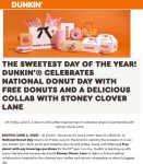 Free donut with your coffee Friday at Dunkin Donuts #dunkindonuts