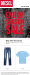 40% off spring & summer at Diesel, ditto online #diesel