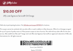 $10 off signature oil change at Jiffy Lube #jiffylube
