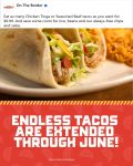 Bottomless tacos = $10 all month at On The Border restaurants #ontheborder