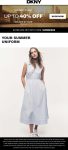 20-40% off at DKNY via promo code SUMMER20 #dkny