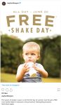 Free milkshake Friday at Wayback Burgers #waybackburgers