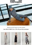 10% off online at Diane von Furstenberg via promo code WELCOME10 #dianevonfurstenberg