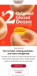 Second dozen $2 today at Krispy Kreme via promo code SUMMER #krispykreme