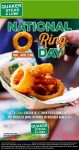 Free onion rings with your chicken wings Sunday at Quaker Steak and Lube #quakersteakandlube